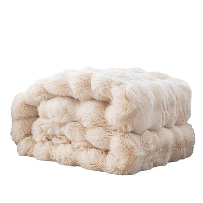 Fluffy Rabbit Fur Blanket
